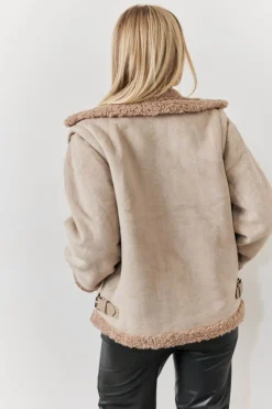 Online In The Style 2 In 1 Aviator Coat Gilet