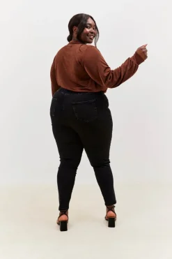 Sale In the Style Acetate Slinky Bodysuit Chocolate