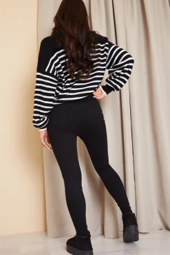 Best In The Style Adjustable Skinny Jeans Black