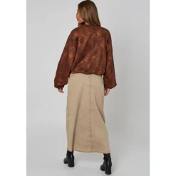 New Urban Bliss Animal Suede Bubble Hem Jacket