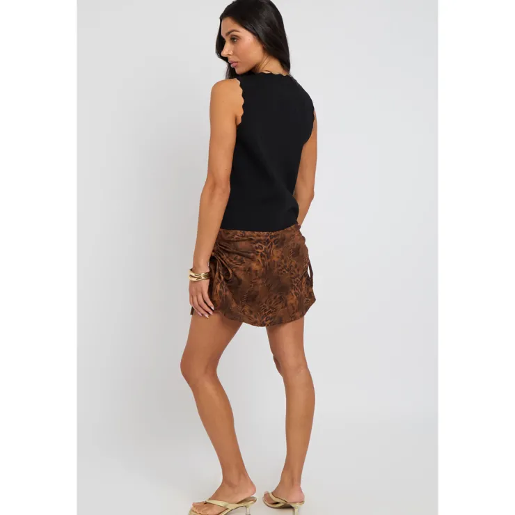 New Urban Bliss Animal Suede Mini Skirt