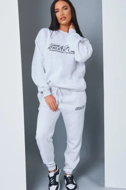 Clearance In the Style Athletic Club' Slogan Oversized Sweater