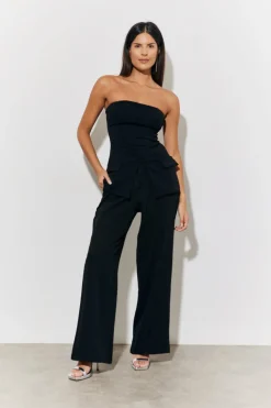 Outlet In The Style Bandeau Waistcoat Black