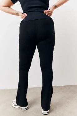 Hot In The Style 2 Pack Jersey Kickflare and Legging Black