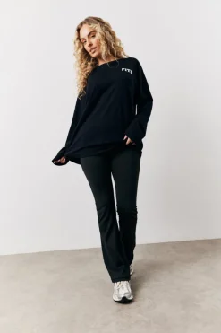 Online Fits Flare Leg High Waisted Co-Ord Yoga Trousers Black
