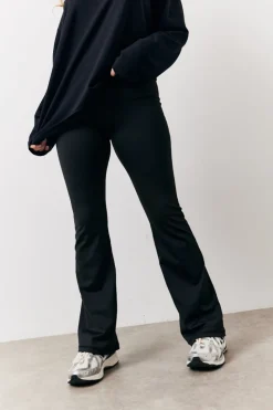 Online Fits Flare Leg High Waisted Co-Ord Yoga Trousers Black