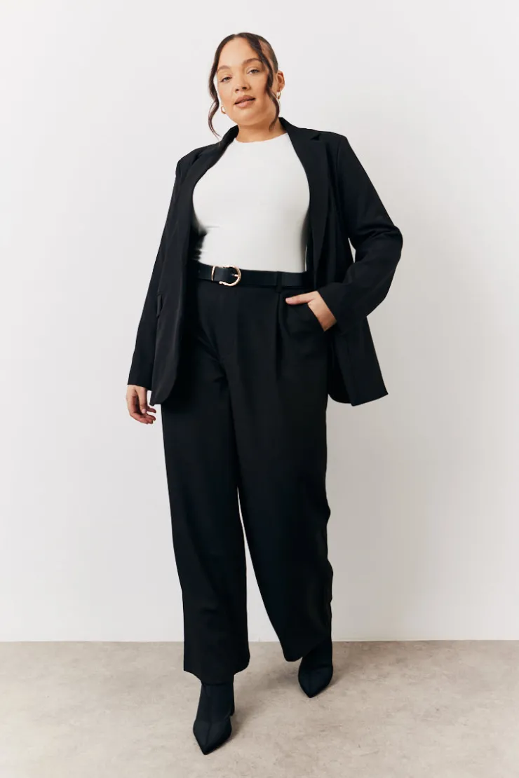 Discount In The Style Relaxed Pocket Detail Blazer Black