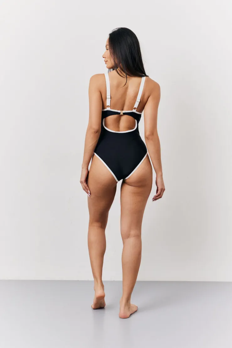 Hot Fits U Bar Swimsuit Black