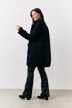 New In the Style Borg Jacket Black
