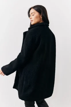 New In the Style Borg Jacket Black