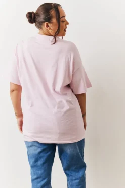 In The Style Bow Motif T-Shirt Light pink