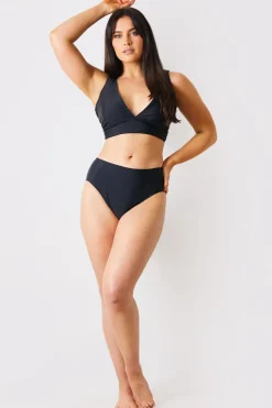 Sale In the Style Bralet Bikini Top Black