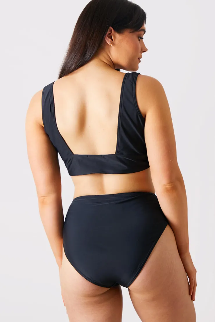 Sale In the Style Bralet Bikini Top Black