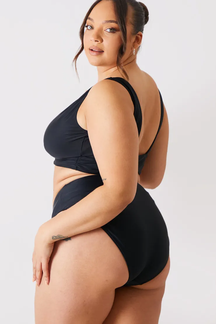 Sale In the Style Bralet Bikini Top Black