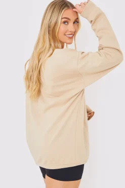 Clearance In The Style Bride Babe's Crew Neck Sweatshirt Stone