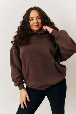 Sale In The Style Oversized Hoodie Brown