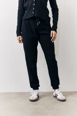 Clearance In The Style Brushed Rib Co Ord Slim Joggers Black