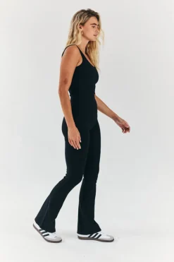 Online In the Style Built-In Bra Flare Leg Sculpt and Control Unitard