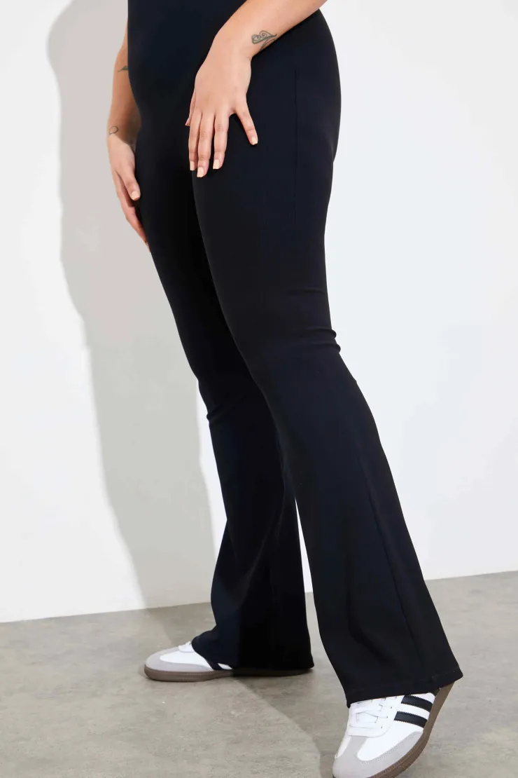 Online In the Style Built-In Bra Flare Leg Sculpt and Control Unitard