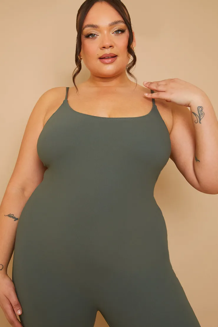 Sale Fits Built-In Bra Strappy Sculpt and Control Unitard