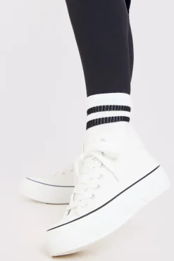 Discount In The Style Canvas High Top Trainers
