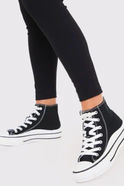 Discount In The Style Canvas High Top Trainers
