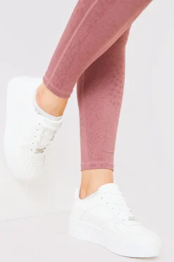 Online In The Style Chunky Sole Lace Up Trainers White