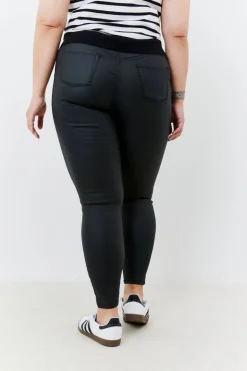 Hot Fits Coated Sculpt Shaper Jeans Black