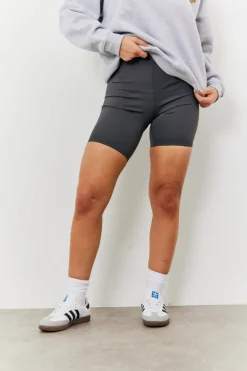 Clearance Fits Contour High Waisted Cycling Shorts Charcoal