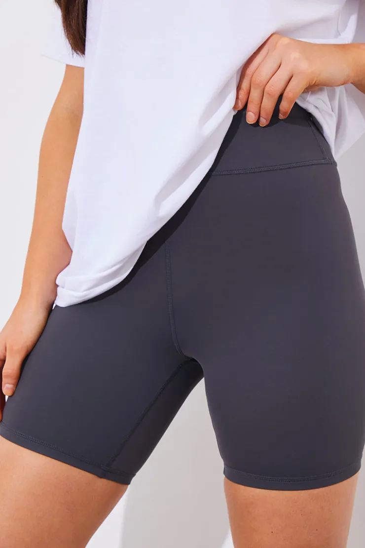 Clearance Fits Contour High Waisted Cycling Shorts Charcoal