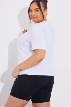 Hot In The Style Contour High Waisted Cycling Shorts Black