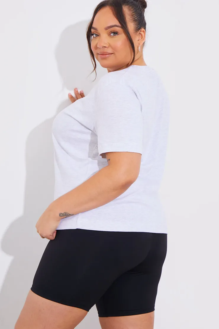 Hot In The Style Contour High Waisted Cycling Shorts Black