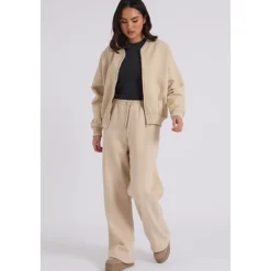 Clearance Urban Bliss Cream Bomber and Wide Leg Jogger Set