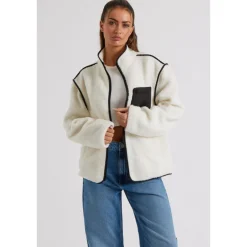 Outlet Urban Bliss Cream Fleece Jacket