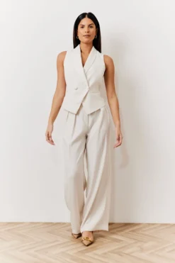 Clearance In The Style Tux Waistcoat Cream