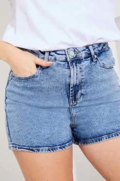 Clearance Fits Denim Mom Short