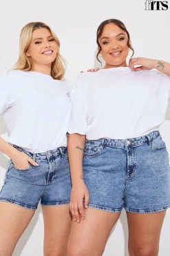 Clearance Fits Denim Mom Short