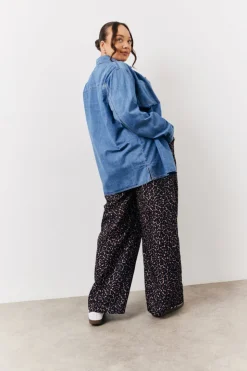 Outlet In The Style Denim Shirt Blue