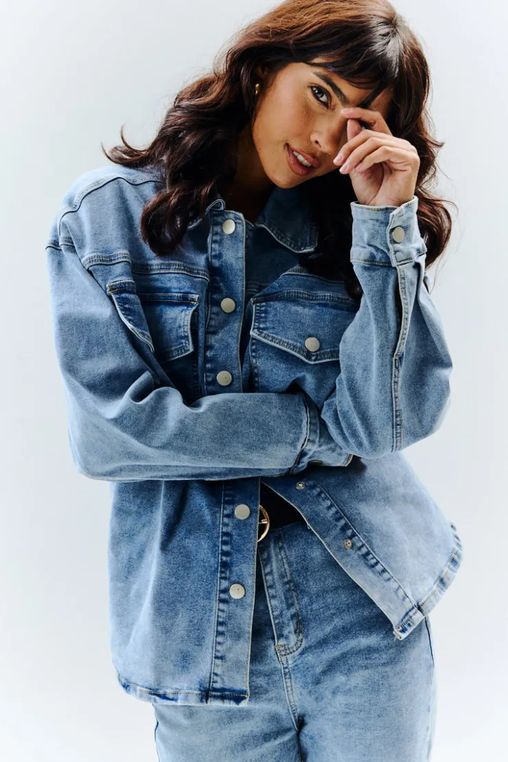 Clearance In The Style Denim Shirt Blue
