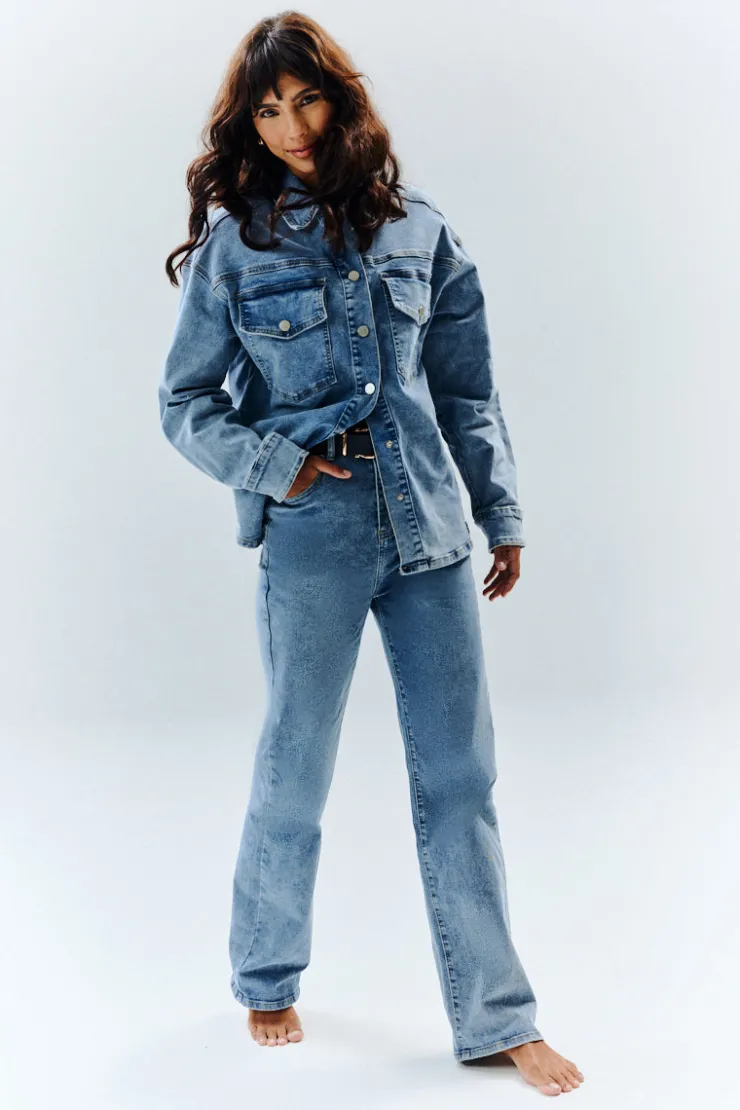 Clearance In The Style Denim Shirt Blue