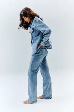 Clearance In The Style Denim Shirt Blue