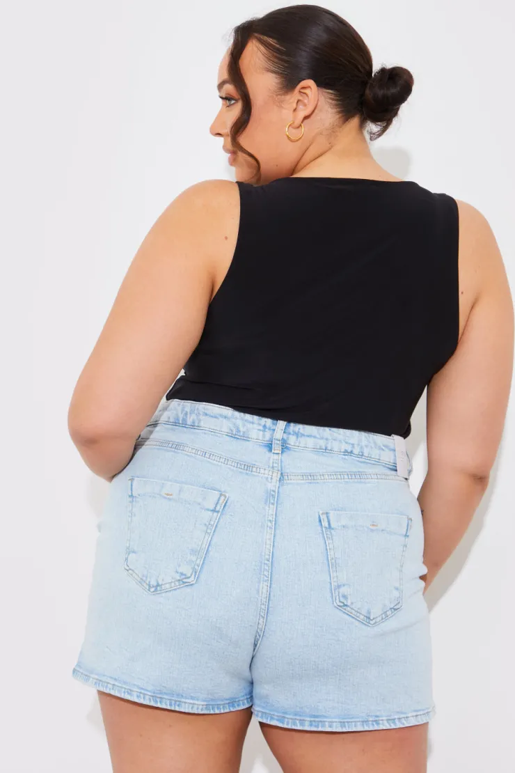 Sale Fits Denim Short Blue