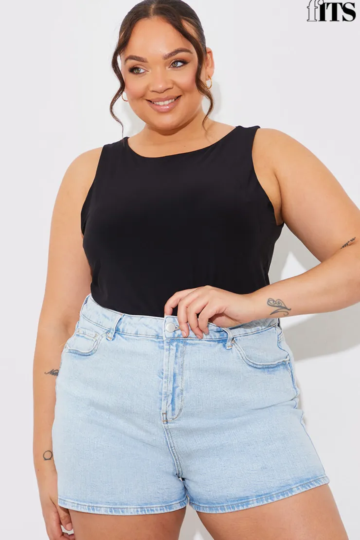 Sale Fits Denim Short Blue