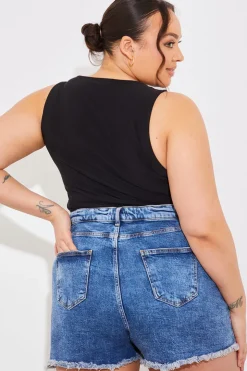 Fits Denim Short Blue