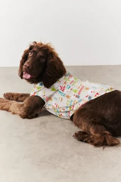 Discount In the Style Dog Noel Print Pyjama Multi