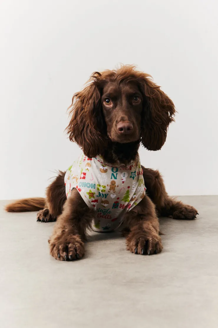 Discount In the Style Dog Noel Print Pyjama Multi