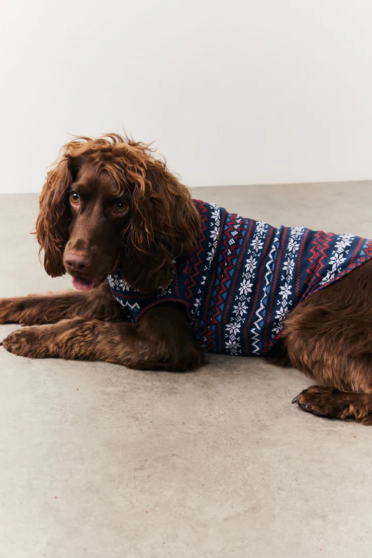 Outlet In the Style Dog Snowflake Print Pyjama Multi