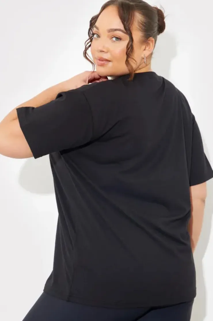 Discount Fits Embroidered Jersey Crew Neck T-Shirt
