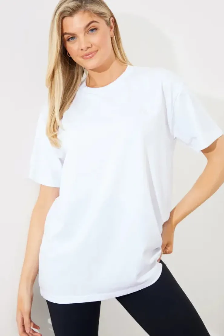 Discount Fits Embroidered Jersey Crew Neck T-Shirt