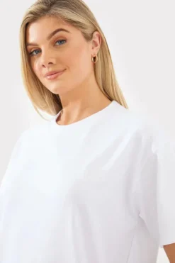 Discount Fits Embroidered Jersey Crew Neck T-Shirt